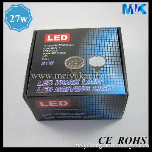 CREE LED Off Road Light, 27W LED Truck Light, LED 27W Working Light